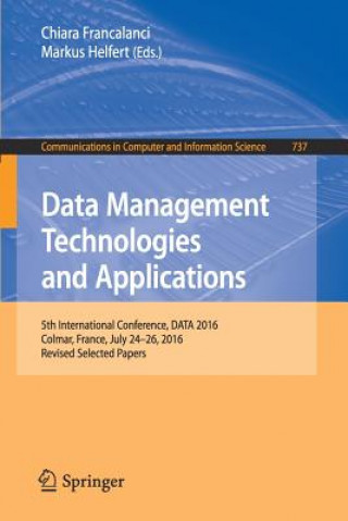 Книга Data Management Technologies and Applications Chiara Francalanci