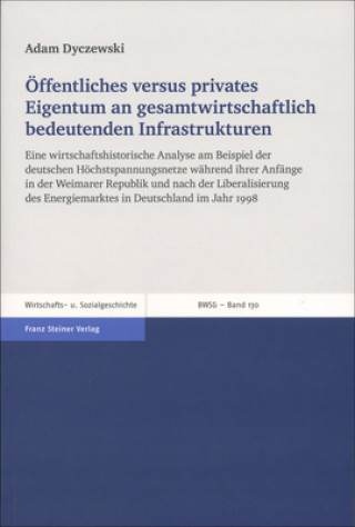 Kniha Öffentliches versus privates Eigentum an gesamtwirtschaftlich bedeutenden Infrastrukturen Adam Dyczewski