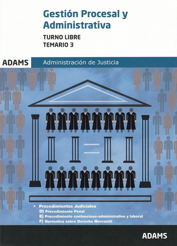 Buch Temario 3 Gestión Procesal y administrativa, turno libre 