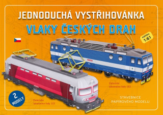 Stationery items Jednoduchá vystřihovánka Vlaky českých drah 