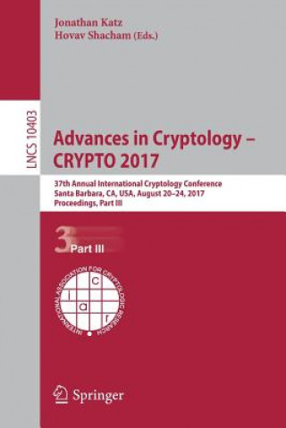 Kniha Advances in Cryptology - CRYPTO 2017 Jonathan Katz