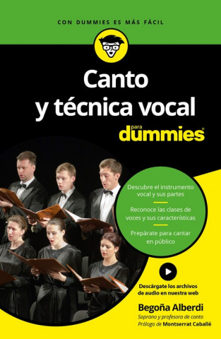 Carte Canto y técnica vocal para Dummies BEGOÑA ALBERDI DE MIGUEL