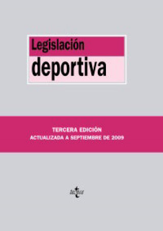 Kniha Legislación deportiva 