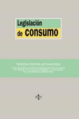 Kniha Legislación de consumo 
