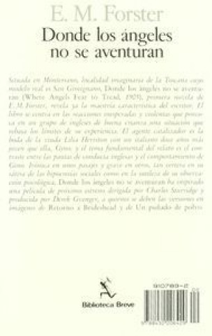 Knjiga Donde los ángeles no se aventuran E. M. Forster