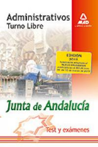 Carte Administrativos, turno libre, Junta de Andalucía. Test y exámenes Fernando Martos Navarro