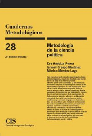 Könyv Metodología de la ciencia política Eva Anduiza Perea