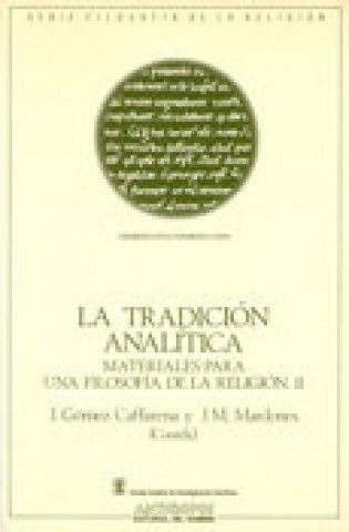 Carte Tradición analítica : materiales para una filosofía de la religión II 
