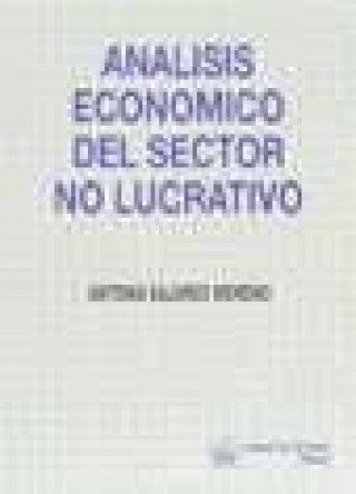 Libro Análisis económico del sector no lucrativo Antonia Sajardo Moreno