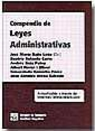 Libro Compendió de Leyes Administrativas José Mª Baño León