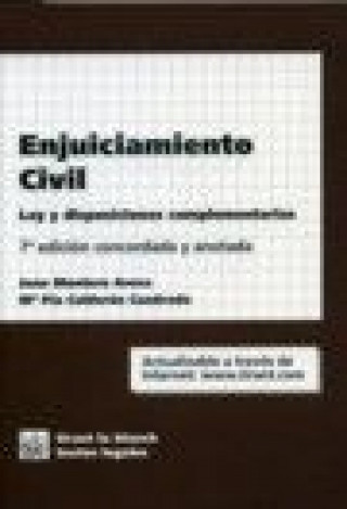 Kniha Enjuiciamiento civil : ley y disposiciones complementarias María Pía Calderón Cuadrado
