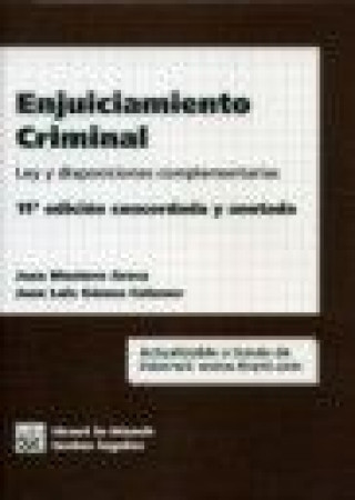 Kniha Enjuiciamiento criminal : ley y disposiciones complementarias Juan-Luis . . . [et al. ] Gómez Colomer