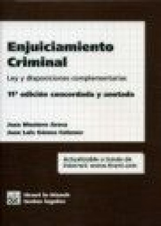 Книга Enjuiciamiento criminal : ley y disposiciones complementarias Juan-Luis . . . [et al. ] Gómez Colomer