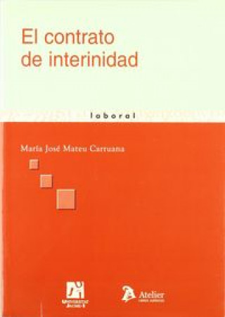 Buch Contrato de interinidad María José Mateu Carruana