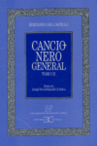 Kniha Cancionero general. Tomo III . 