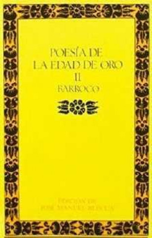 Kniha POESIA EDAD DE ORO II BARROCO 