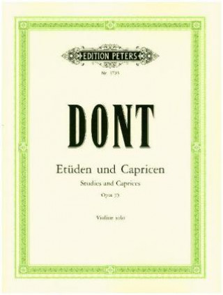 Kniha 24 Etüden und Capricen für Violine solo op. 35 Jacob Dont