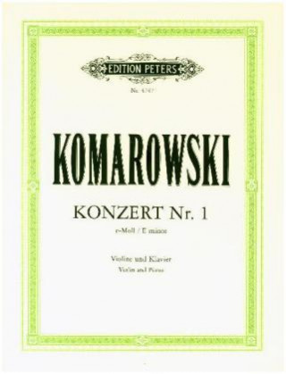 Tiskovina Konzert Nr. 1 e-Moll Anatoli Komarowski