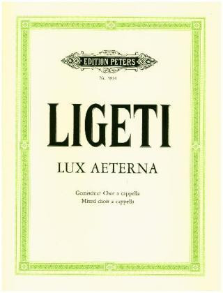 Tiskovina Lux aeterna, 16stg. (1966) György Ligeti