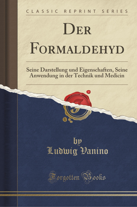 Könyv Der Formaldehyd Ludwig Vanino
