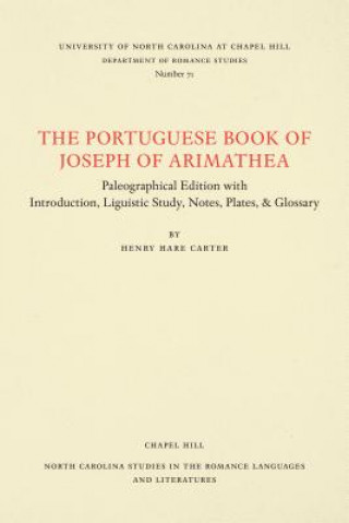 Carte Portuguese Book of Joseph of Arimathaea Henry Hare Carter
