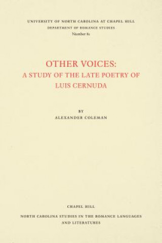 Knjiga Other Voices Alexander Coleman