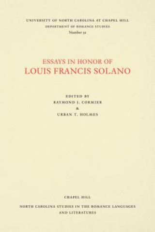 Carte Essays in Honor of Louis Francis Solano Raymond J. Cormier