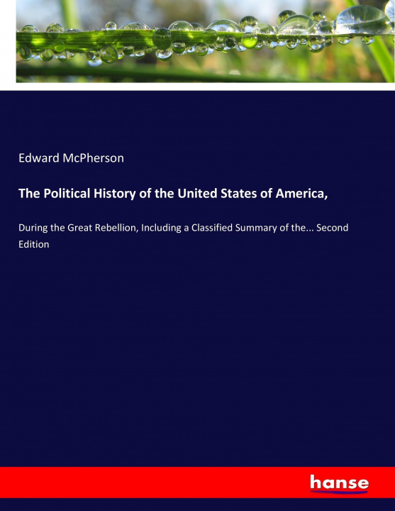 Libro Political History of the United States of America, Edward Mcpherson