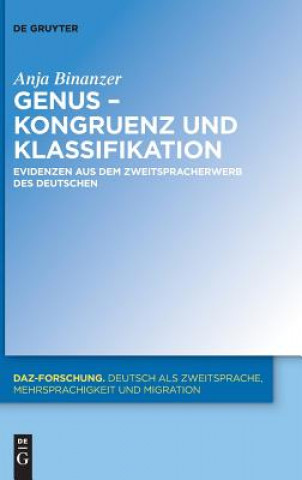 Knjiga Genus - Kongruenz Und Klassifikation Anja Binanzer