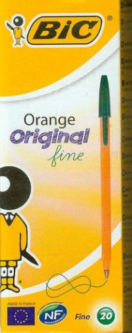 Książka Długopis Orange Original Zielony Pudełko 20 sztuk 