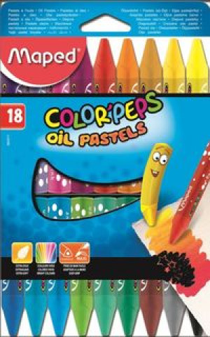 Articole de papetărie Kredki Colorpeps pastele olejne 18 sztuk 