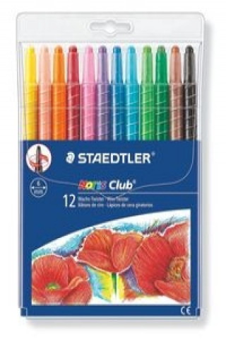 Papírenské zboží Twistery wykręcane kredki woskowe 12 kolorów 