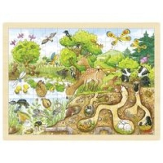 Gra/Zabawka Dřevěné puzzle Zkoumání přírody 96 dílků 
