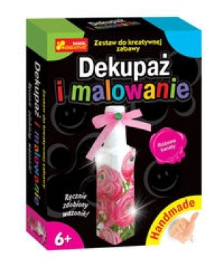 Igra/Igrača Dekupaż i malowanie Różowe kwiaty 