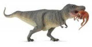 Joc / Jucărie Dinozaur tyrannosaurus rex z ofiarą 