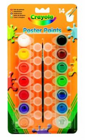 Papírszerek Crayola Farby plakatowe 14 kolorów 