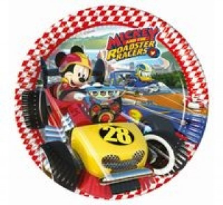 Knjiga Talerzyki papierowe "Mickey Roadster Racers" 23 cm, 8 sztuk 