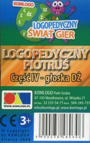 Book Karty Logopedyczny Piotruś Część IV - głoska DŻ 