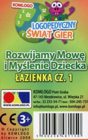 Könyv Karty Rozwijamy mowę i myślenie dziecka Łazienka część 1 