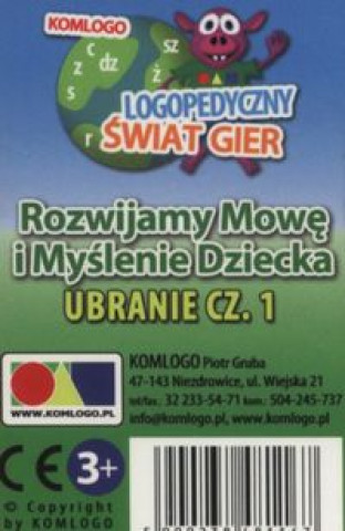 Kniha Karty Rozwijamy mowę i myślenie dziecka Ubranie część 1 