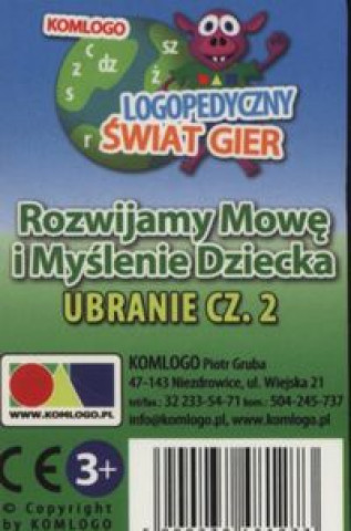 Książka Karty Rozwijamy mowę i myślenie dziecka Ubranie część 2 