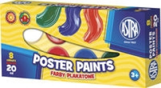 Papírszerek Farby plakatowe Astra 8 kolorów 20 ml 