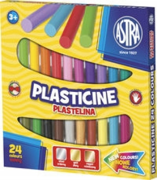 Papírszerek Plastelina Astra 24 kolory 
