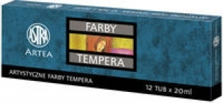 Papierenský tovar Farby tempera Astra Artea 12 kolorów - 20 ml 