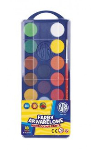 Articole de papetărie Farby akwarelowe Astra 18 kolorów 