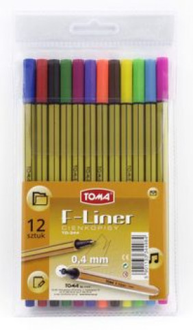 Papírenské zboží Cienkopis F-liner 0,4 mm 12 kolorów 