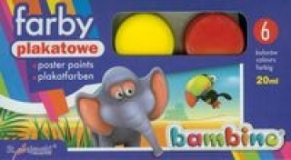Papírszerek Farby plakatowe Bambino 6 kolorów 