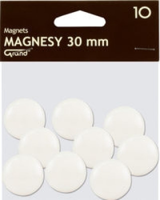 Carte Magnesy 30 mm białe 10 sztuk 