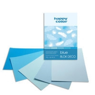Papírenské zboží Blok Deco Blue A4 5 kolorów tonacja niebieska 5 sztuk ...