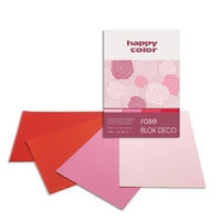 Papírenské zboží Blok Deco Rose A4 20 arkuszy 4 kolory 